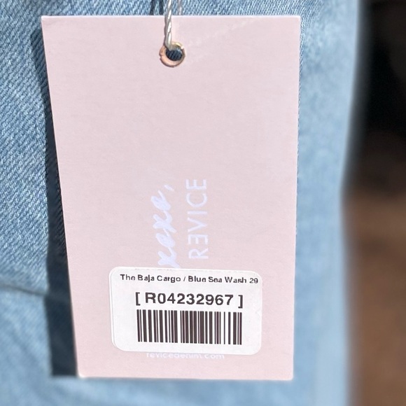 REVICE The Baja Cargo Blue Sea Wash Denim Jeans Size 29 - Picture 9 of 10